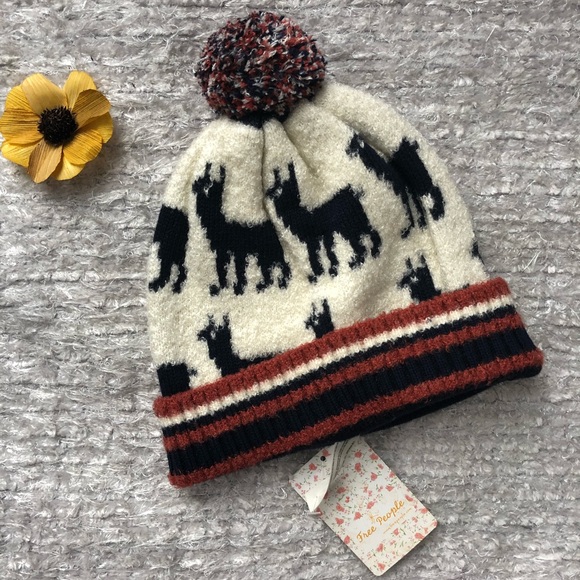 New with tag FREE PEOPLE Alpaca my bags Pom Beanie - Picture 4 of 6
